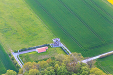Vue aérienne de Tour d'observation Sennfeld à le quartier Reichelshof in Sennfeld dans le département Bavière, Allemagne