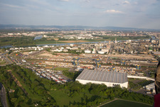 Quartier BASF in Ludwigshafen am Rhein dans le département Rhénanie-Palatinat, Allemagne d'en haut