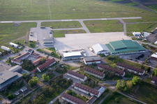 Photographie aérienne de Aérodrome de Coleman à le quartier Sandhofen in Mannheim dans le département Bade-Wurtemberg, Allemagne