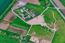 Photographie aérienne de Laboratoire en plein air de Lauresham à Lorsch dans le département Hesse, Allemagne