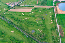 Vue oblique de Terrain de golf à Bensheim dans le département Hesse, Allemagne