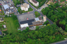 Vue aérienne de Service d'incendie Bensheim Milieu à Bensheim dans le département Hesse, Allemagne