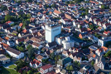 Photographie aérienne de Vue sur la ville depuis le centre-ville à Pfungstadt dans le département Hesse, Allemagne