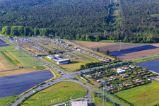 Vue aérienne de Poste électrique d'Amprion à Pfungstadt dans le département Hesse, Allemagne