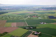 Photographie aérienne de Terrain de golf Kiawah Golf Park Landgut Hof Hayna à le quartier Leeheim in Riedstadt dans le département Hesse, Allemagne