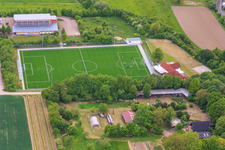 Vue aérienne de Terrain de sport à Dexheim dans le département Rhénanie-Palatinat, Allemagne
