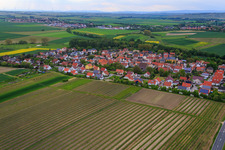 Vue aérienne de Hesse rhénane à Friesenheim dans le département Rhénanie-Palatinat, Allemagne