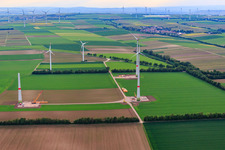 Vue aérienne de Undenheim dans le département Rhénanie-Palatinat, Allemagne