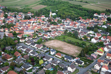 Quartier Heßloch in Dittelsheim-Heßloch dans le département Rhénanie-Palatinat, Allemagne hors des airs