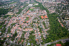 Vue aérienne de Quartier Hochheim in Worms dans le département Rhénanie-Palatinat, Allemagne