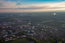 Vue aérienne de Frankenthal dans le département Rhénanie-Palatinat, Allemagne