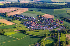 Vue aérienne de Quartier Hahn in Ober-Ramstadt dans le département Hesse, Allemagne
