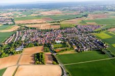 Vue aérienne de Quartier Spachbrücken in Reinheim dans le département Hesse, Allemagne
