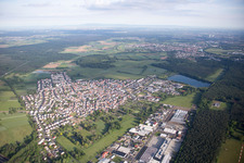 Photographie aérienne de Quartier Zellhausen in Mainhausen dans le département Hesse, Allemagne