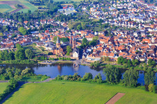 Seligenstadt dans le département Hesse, Allemagne d'en haut