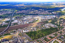 Photographie aérienne de Hanau dans le département Hesse, Allemagne