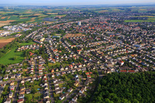 Vue aérienne de Bruchköbel dans le département Hesse, Allemagne