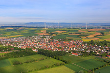 Bruchköbel dans le département Hesse, Allemagne d'en haut