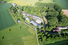 Vue aérienne de Quartier Mittelbuchen in Hanau dans le département Hesse, Allemagne