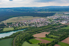 Babenhausen dans le département Hesse, Allemagne hors des airs