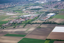 Scharhof, IKEA à le quartier Sandhofen in Mannheim dans le département Bade-Wurtemberg, Allemagne d'en haut
