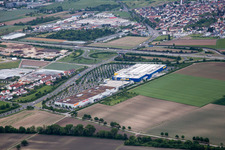 Scharhof, IKEA à le quartier Sandhofen in Mannheim dans le département Bade-Wurtemberg, Allemagne hors des airs