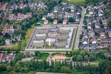Vue aérienne de Établissement correctionnel à Frankenthal dans le département Rhénanie-Palatinat, Allemagne