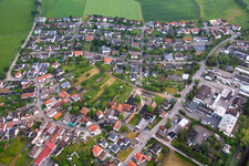 Photographie aérienne de Quartier Rodau in Zwingenberg dans le département Hesse, Allemagne