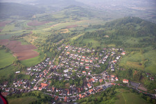 Vue aérienne de Quartier Zell in Bensheim dans le département Hesse, Allemagne