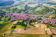 Quartier Oberöwisheim in Kraichtal dans le département Bade-Wurtemberg, Allemagne d'en haut