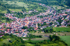 Vue aérienne de Quartier Oberöwisheim in Kraichtal dans le département Bade-Wurtemberg, Allemagne
