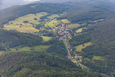 Photographie aérienne de Quartier Langenthal in Hirschhorn dans le département Hesse, Allemagne