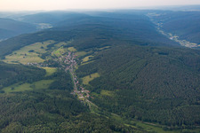 Quartier Langenthal in Hirschhorn dans le département Hesse, Allemagne hors des airs