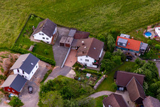 Quartier Brombach in Eberbach dans le département Bade-Wurtemberg, Allemagne hors des airs