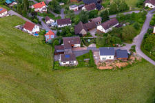 Quartier Brombach in Eberbach dans le département Bade-Wurtemberg, Allemagne hors des airs