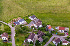 Vue aérienne de Quartier Brombach in Eberbach dans le département Bade-Wurtemberg, Allemagne