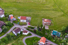 Quartier Brombach in Eberbach dans le département Bade-Wurtemberg, Allemagne d'en haut