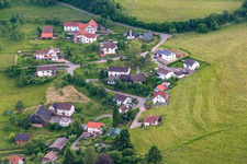 Quartier Brombach in Eberbach dans le département Bade-Wurtemberg, Allemagne vu d'un drone