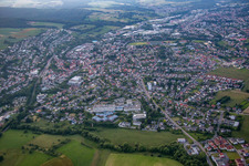 Vue oblique de Erbach dans le département Hesse, Allemagne