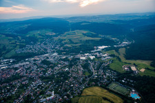 Vue aérienne de Waldstr. à Michelstadt dans le département Hesse, Allemagne
