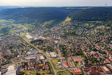 Vue aérienne de Erftalstr à Bürgstadt dans le département Bavière, Allemagne