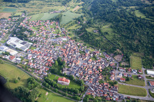 Vue oblique de Quartier Fechenbach in Collenberg dans le département Bavière, Allemagne