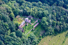 Vue aérienne de Kollenburg à Dorfprozelten dans le département Bavière, Allemagne