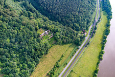 Photographie aérienne de Kollenburg à Dorfprozelten dans le département Bavière, Allemagne