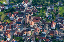 Vue aérienne de Saint-Guy à Dorfprozelten dans le département Bavière, Allemagne
