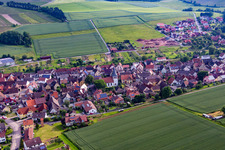 Quartier Dertingen in Wertheim dans le département Bade-Wurtemberg, Allemagne d'en haut