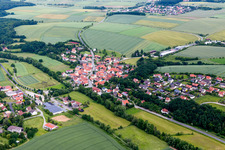 Vue aérienne de Quartier Rothhausen in Thundorf in Unterfranken dans le département Bavière, Allemagne