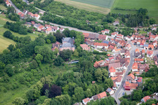 Vue aérienne de Quartier Waltershausen in Saal an der Saale dans le département Bavière, Allemagne