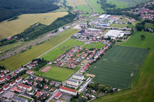 Vue aérienne de Quartier Obermaßfeld in Obermaßfeld-Grimmenthal dans le département Thuringe, Allemagne