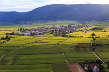 Photographie aérienne de Vue de la ville depuis l'est à le quartier Rhodt in Rhodt unter Rietburg dans le département Rhénanie-Palatinat, Allemagne